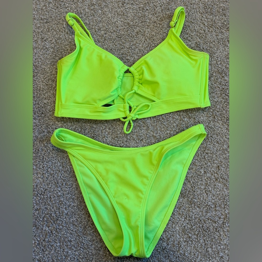 Wild Fable Neon Green Bikini Set